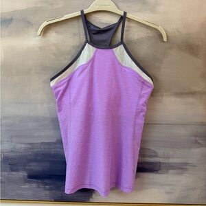 Sofibella Athletic Tennis Purple and Gray Tank Top